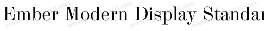 Ember Modern Display Standard字体转换